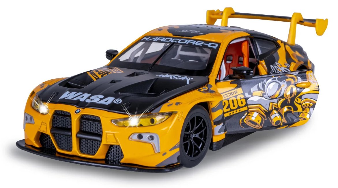 JAMARA BMW M4 GT3, Auto, 3 Jahr(e), LR44, Schwarz, Gelb - Jamara BMW M4 GT3. Produkttyp: Auto