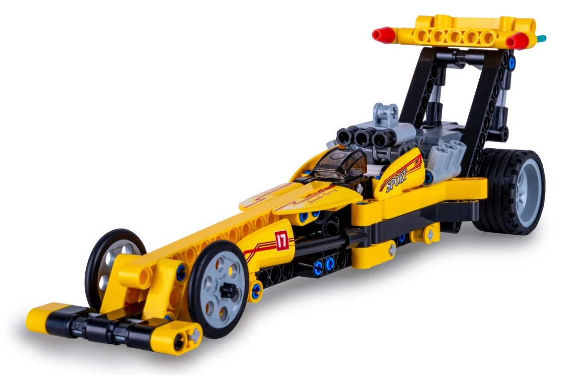 JAMARA CaDA Drag Racing 1 24 Bricks gelb