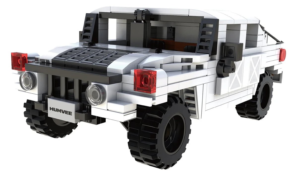 JAMARA CaDA Humvee 1 24 Bricks weiß 8+