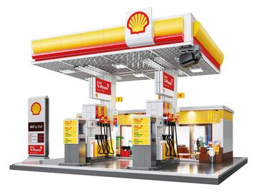 JAMARA CaDA Shell Tankstelle Bricks 14+ von LumaTech