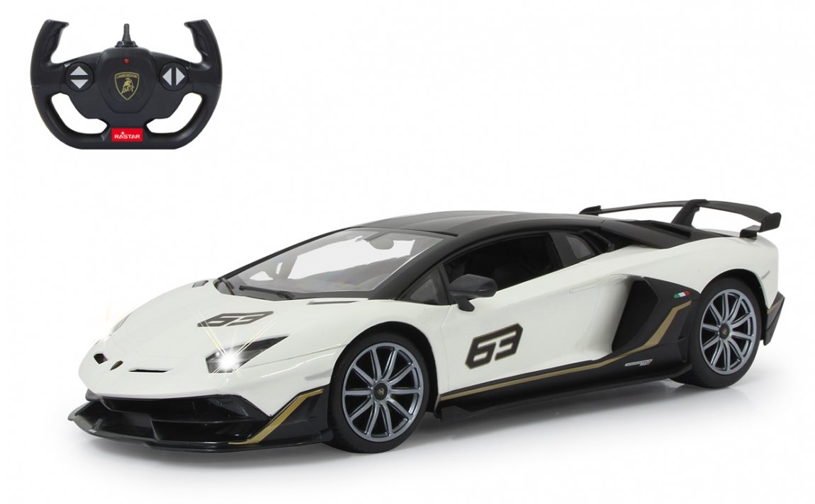 JAMARA Lamborghini Aventador SVJ Performance 1:14 weiß 2.4GHz A - Sportwagen - Elektromotor - 1:16 - Betriebsbereit(RTR)