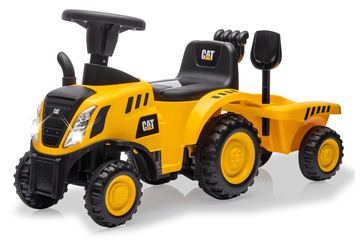 JAMARA Rutscher Caterpillar Traktor mit Anhänger 2in1 gelb von LumaTech