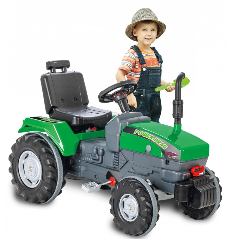 JAMARA Trettraktor Power Drag grün - 3 Jahr(e) - 4 Rad/Räder - Schwarz - Grün - Grau