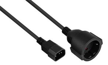 kabelmeister Netzkabel C14 an Schutzkontakt-Buchseschw. - Kabel - Strom/Netzteil von LumaTech