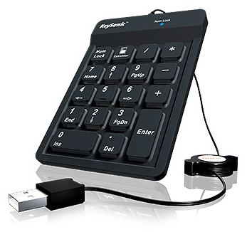 KeySonic ACK-118 BK - Tastenfeld - USB - TL: Deutsch, QWERTZ von LumaTech