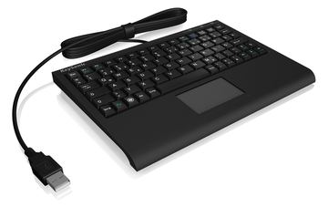 KeySonic ACK-3410 - Mini - USB - Membran Key Switch - Schwarz - TL: US, QWERTY von LumaTech