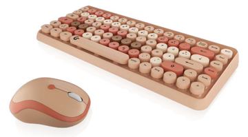 KeySonic Desktop-Set KSKM-5200M-RF Wireless sand/creme - Desktop - TL: Deutsch, QWERTZ von LumaTech