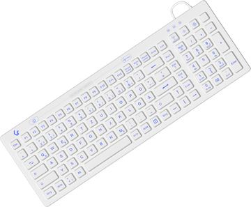 KeySonic KSK-6031INEL - Volle Größe (100%) - Kabelgebunden - USB - Weiß - TL: Deutsch, QWERTZ von LumaTech