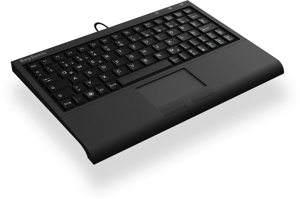 KeySonic Tas ACK-3410 Super-Mini Smart-Touchpad - Tastatur - TL: Italienisch, QWERTY, Ansicht 2