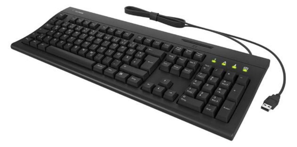KeySonic TAS KSK-8041U-CRT Smart Cardreader schwarz - TL: Deutsch, QWERTZ