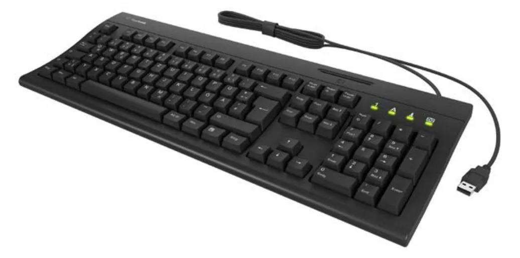 KeySonic TAS KSK-8041U-CRT Smart Cardreader schwarz - TL: Deutsch, QWERTZ, Ansicht 2