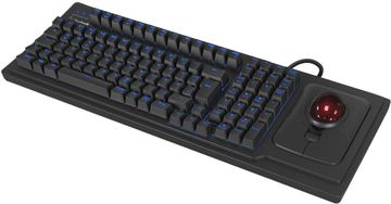KeySonic TAS KSK-8202ELU-T Trackball schwarz - Tastatur - TL: UK, QWERTY von LumaTech
