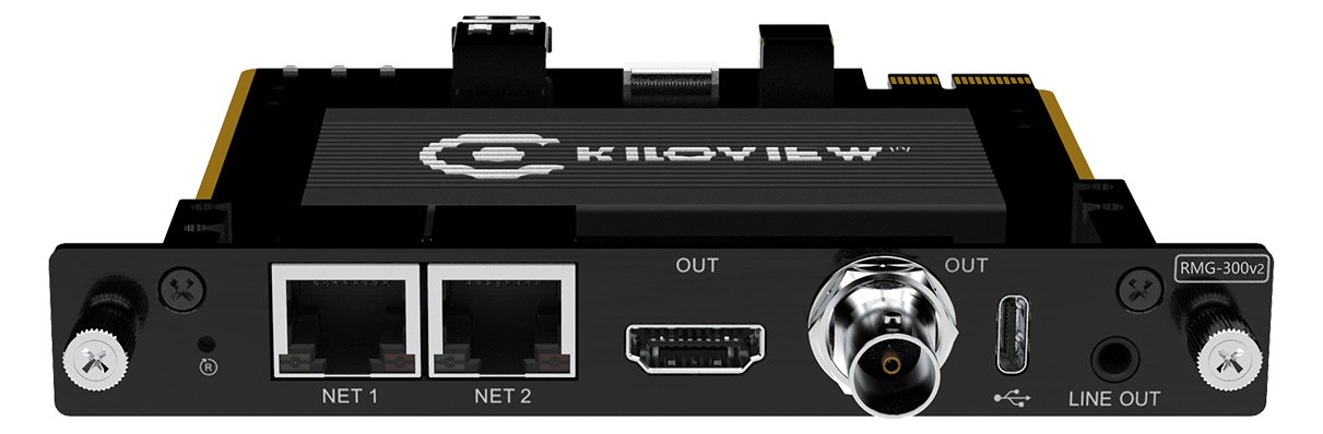 Kiloview RMG-300 V2 (4K NDI-HX/SRT/RTSP/HLS to SDI/HDMI decoder/multiviewer)