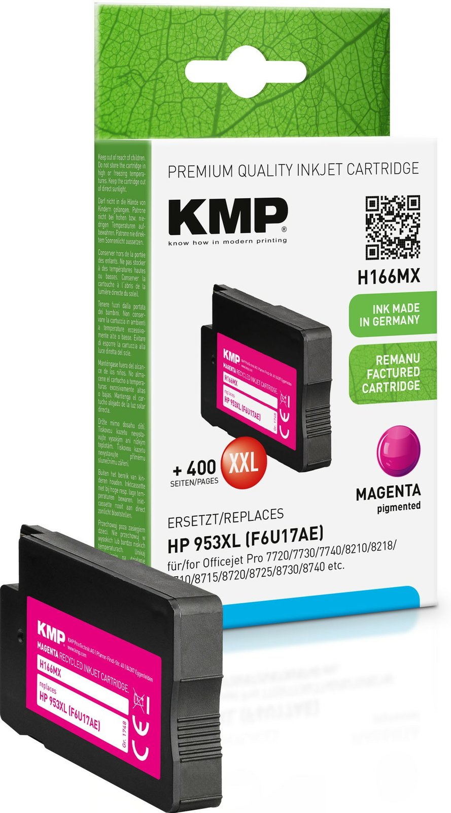 KMP 1748,4006 - Hohe (XL-) Ausbeute - Tinte auf Farbstoffbasis - 30 ml - 2000 Seiten