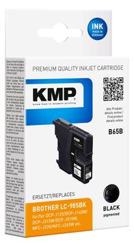 KMP B65B - 6.2 ml - Schwarz - kompatibel - wiederaufbereitet - Tintenpatrone (Alternative zu: Brother LC985BK) von LumaTech