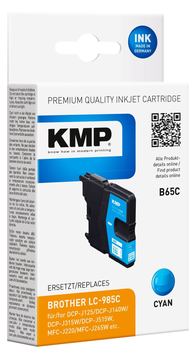 KMP B65C - 4.6 ml - Cyan - kompatibel - Tintenpatrone (Alternative zu: Brother LC985C) von LumaTech