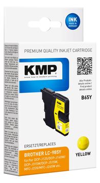 KMP B65Y - 4.4 ml - Gelb - kompatibel - wiederaufbereitet - Tintenpatrone (Alternative zu: Brother LC985Y) von LumaTech
