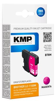 KMP B78M - 5.1 ml - Magenta - kompatibel - Tintenpatrone (Alternative zu: Brother LC1100M) von LumaTech