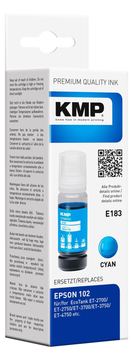 KMP E183 - 70 ml - Cyan - kompatibel - Nachfülltinte (Alternative zu: Epson 102) von LumaTech