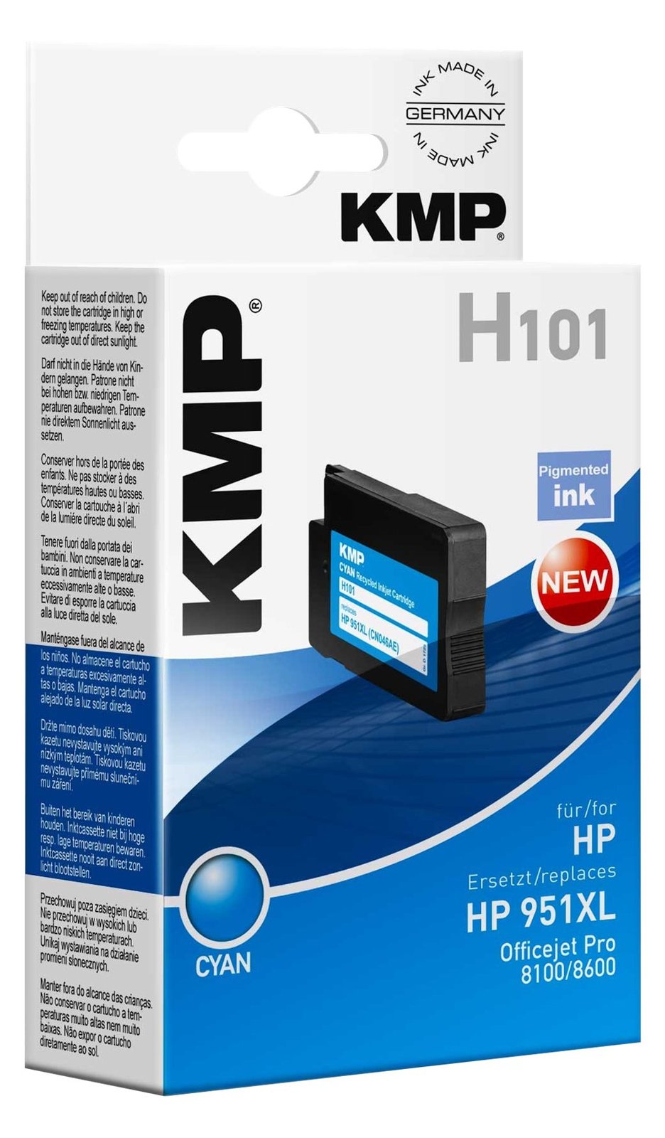 KMP H101 - 30 ml - Cyan - kompatibel - Tintenpatrone (Alternative zu: HP 951XL)