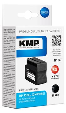 KMP H104 - 35 ml - Größe XXL - Schwarz - kompatibel - Tintenpatrone (Alternative zu: HP 932XL, HP CN053AE) von LumaTech