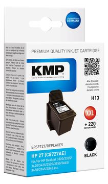 KMP H13 - 19 ml - Schwarz - kompatibel - Tintenpatrone (Alternative zu: HP 27, HP C8727AE) von LumaTech