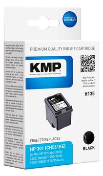 KMP H135 - 3 ml - Schwarz - kompatibel - Tintenpatrone (Alternative zu: HP 301, HP CH561EE) von LumaTech