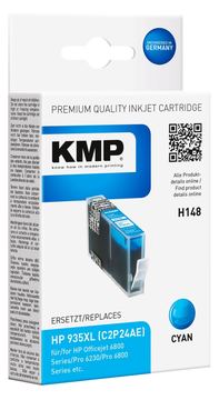 KMP H148 - 15 ml - Hohe Ergiebigkeit - Cyan - kompatibel - Tintenpatrone (Alternative zu: HP 935XL) von LumaTech