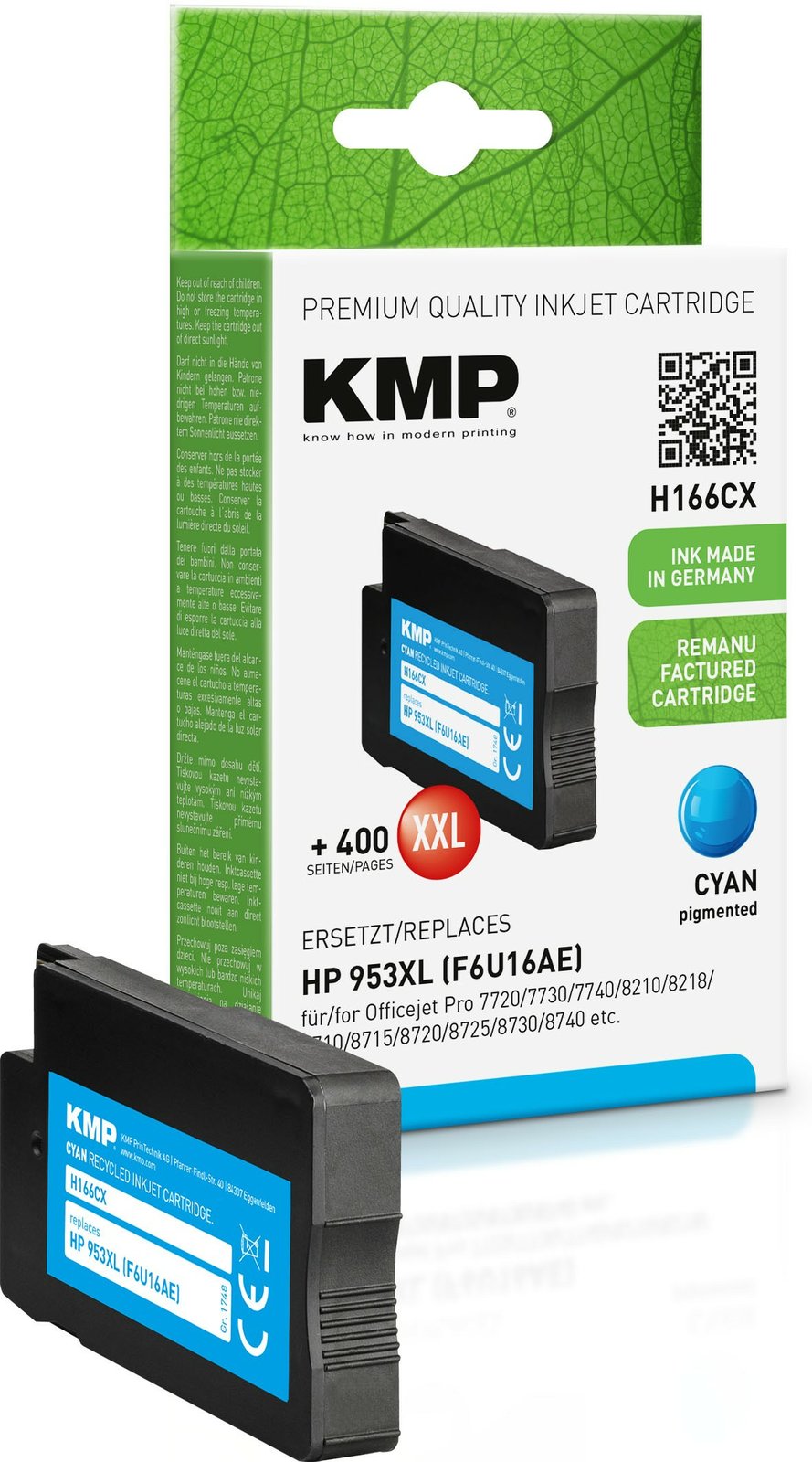 KMP H166CX - Hohe (XL-) Ausbeute - 30 ml - 2000 Seiten