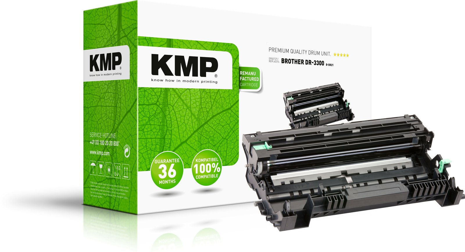 KMP Kompatibel - Trommeleinheit (Alternative zu: Brother DR3300)