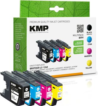 KMP MULTIPACK B59V - 4er-Pack - Schwarz, Gelb, Cyan, Magenta - kompatibel - Tintenpatrone von LumaTech