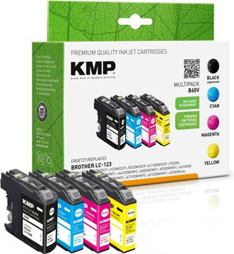 KMP MULTIPACK B60V - 4er-Pack - Schwarz, Gelb, Cyan, Magenta - kompatibel - Tintenpatrone von LumaTech