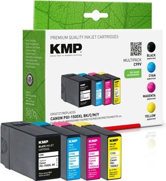 KMP MULTIPACK C99V - 4er-Pack - Schwarz, Gelb, Cyan, Magenta - kompatibel - Tintenpatrone von LumaTech