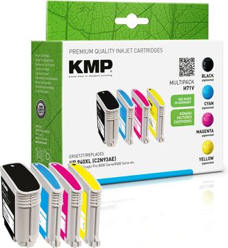 KMP MULTIPACK H71V - 4er-Pack - Schwarz, Gelb, Cyan, Magenta - kompatibel - Tintenpatrone von LumaTech