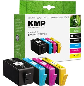 KMP Patrone HP Nr. 920XL Multip. 1100-1200 S. H67V remanufactured - Wiederaufbereitet - Kompatibel von LumaTech