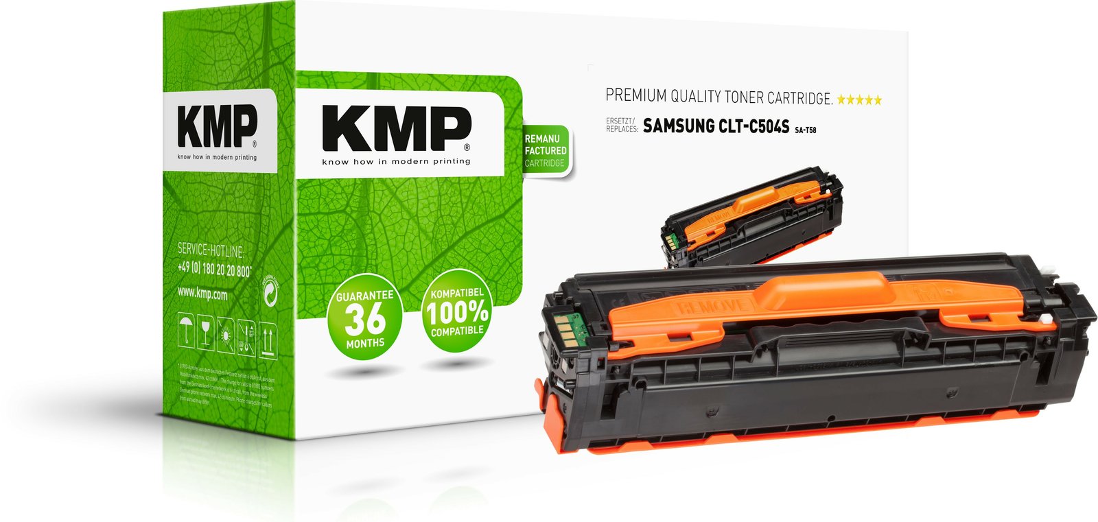 KMP SA-T58 - Cyan - kompatibel - Tonerpatrone (Alternative zu: Samsung CLT-C504S)