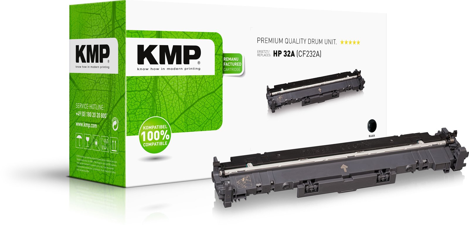 KMP Trommeleinheit HP32A CF232A black - Tonereinheit - Schwarz