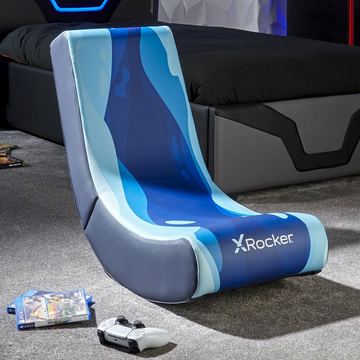 XRocker Gaming Bodensessel Lava Blue/klappbar von LumaTech