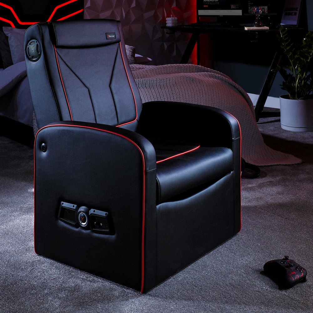 XRocker Shift Luxe Junior 2.1 Ottoman Gaming-Sessel mit Stereo-Lautsprechersystem und