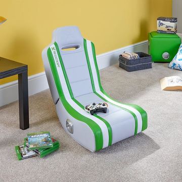 XRocker X Rocker Shadow 2.0 - Konsolen-Gamingstuhl - Gepolsterter Sitz - Gepolsterte Rückenlehne - Weiß - Rot - Weiß von LumaTech