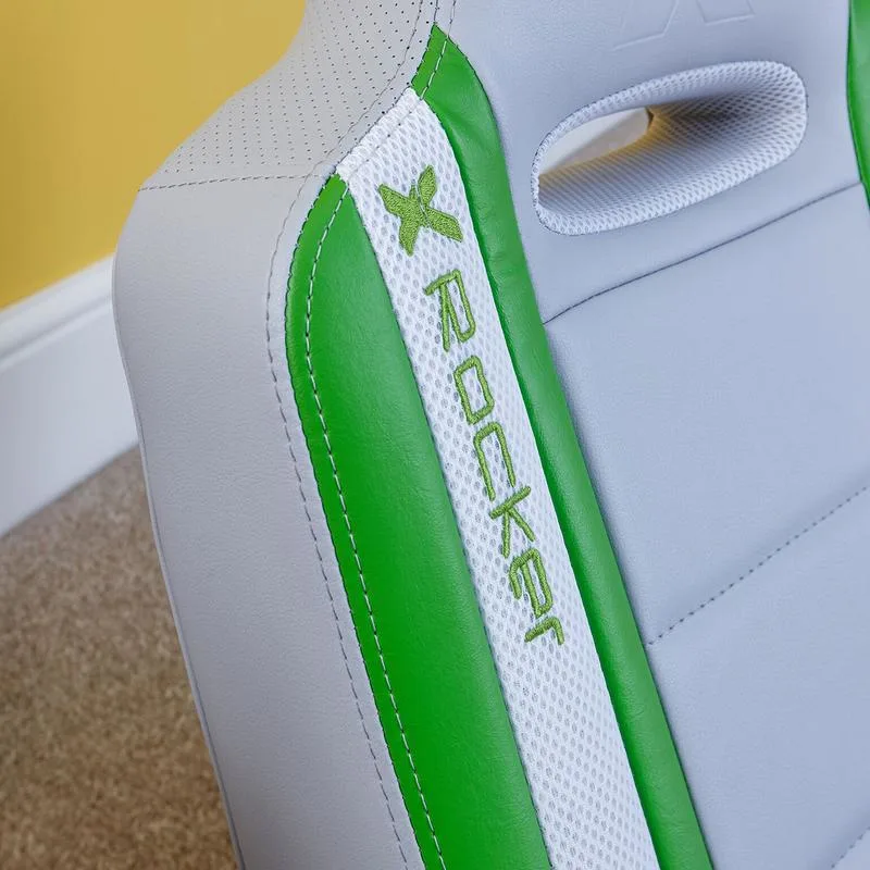 XRocker X Rocker Shadow 2.0 - Konsolen-Gamingstuhl - Gepolsterter Sitz - Gepolsterte Rückenlehne - Weiß - Rot - Weiß, Ansicht 4