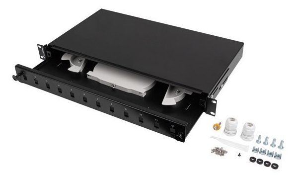 Lanberg 19 Fiber Patchpanel 12xSC SIMPLEX/12xLC DUPLEX s - Glasfaser (LWL) - Duplex