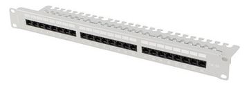 Lanberg 19 Patchpanel CAT.6A UTP+ Kabelorg. gr - 24-Port - Rack-Modul von LumaTech