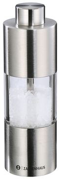 Zassenhaus 030402 - Salz- & Pfeffermühle - Edelstahl - Transparent - Acryl - Edelstahl - Pfeffer - Salz - 294 g - 14 cm von LumaTech