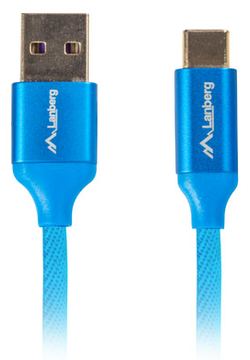 Lanberg CA-USBO-22CU-0018-BL - 1,8 m - USB A - USB C - USB 2.0 - 0,48 Gbit/s - Blau von LumaTech