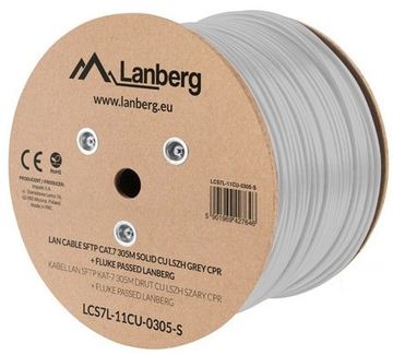 Lanberg LCS7L-11CU-0305-S - 305 m - Cat7 - S/FTP (S-STP) - Weiß von LumaTech