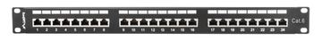 Lanberg PPS6-1024-B - RJ-45 - Cat6 - Schwarz - Metall - 1U - 442 mm von LumaTech