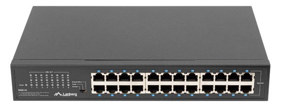 Lanberg RSGE-24 - Unmanaged - Gigabit Ethernet (10/100/1000) - Rack-Einbau - 1U
