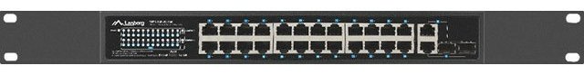 Lanberg Switch 24x 100Mb DSP+/2x Combo Rack 19 360W V2 - Switch - 1 Gbps