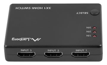 Lanberg SWV-HDMI-0003 - HDMI - 2.0b - Schwarz - Acrylnitril-Butadien-Styrol (ABS) - 60 Hz - 3 m von LumaTech